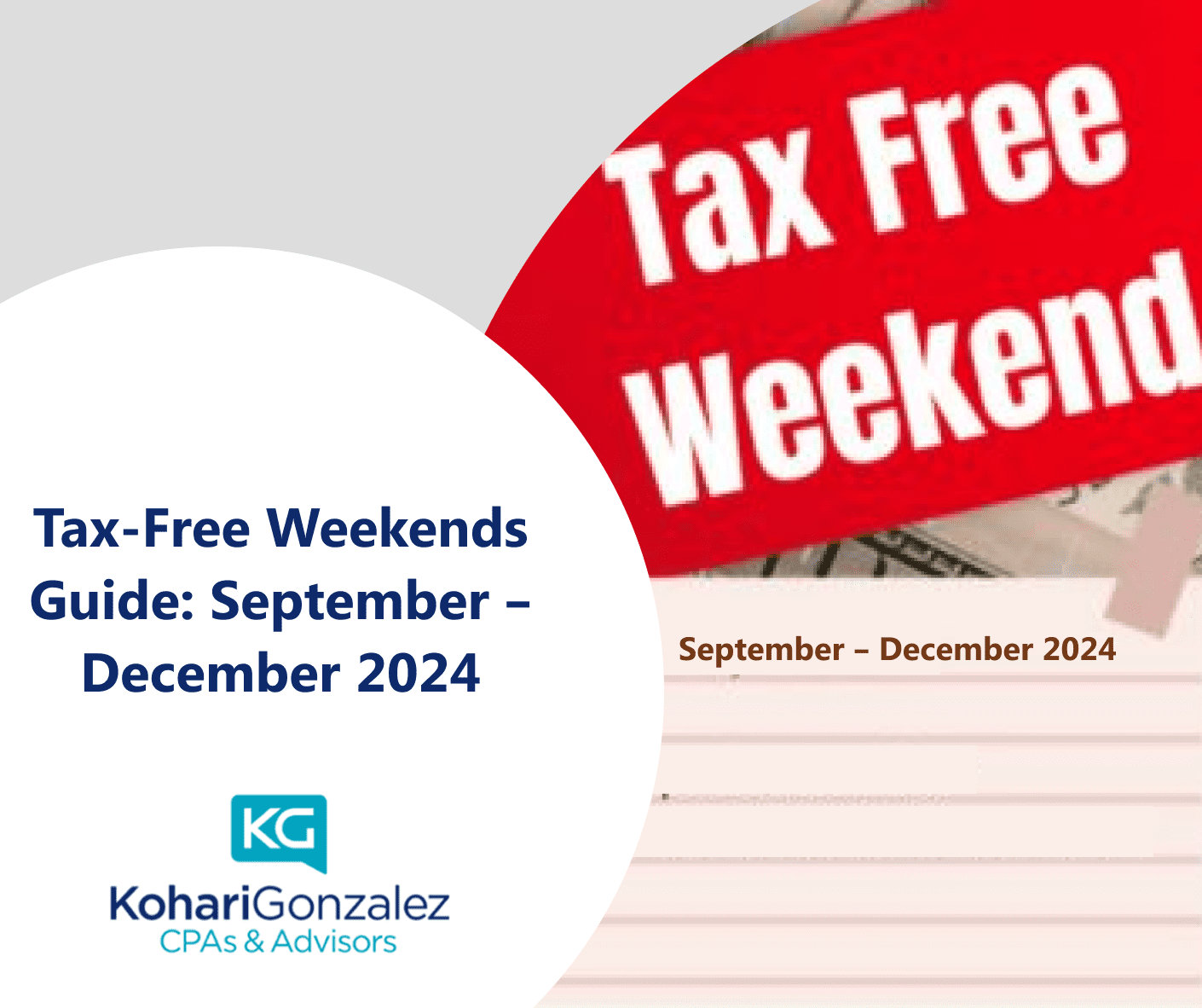 TaxFree Weekends Guide September December 2024